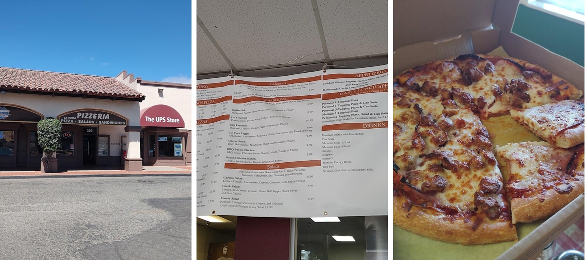 La Vera Pizzeria Menu