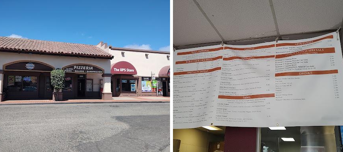 La Vera Pizzeria Menu